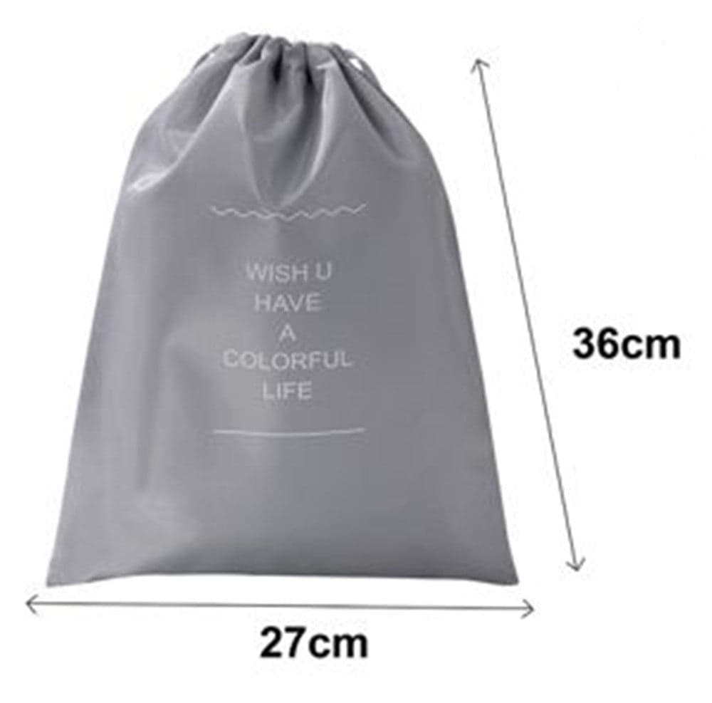 ORGANIZER DA VIAGGIO ORGANIZZA VALIGIA BAGAGLI BORSA CON COULISSE 36X27CM GRIGIA 87715 in Organizer per valigie Trade Shop italia - Napoli, commercioVirtuoso.it