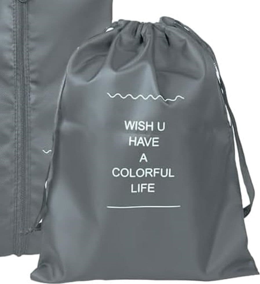 ORGANIZER DA VIAGGIO ORGANIZZA VALIGIA BAGAGLI BORSA CON COULISSE 36X27CM GRIGIA 87715 in Organizer per valigie Trade Shop italia - Napoli, commercioVirtuoso.it