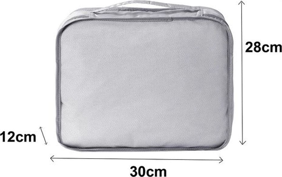 ORGANIZER VIAGGIO ORGANIZZA VALIGIA BAGAGLI BORSA PER VESTITI 30X28X12CM GRIGIA 87719 in Organizer per valigie Trade Shop italia - Napoli, commercioVirtuoso.it