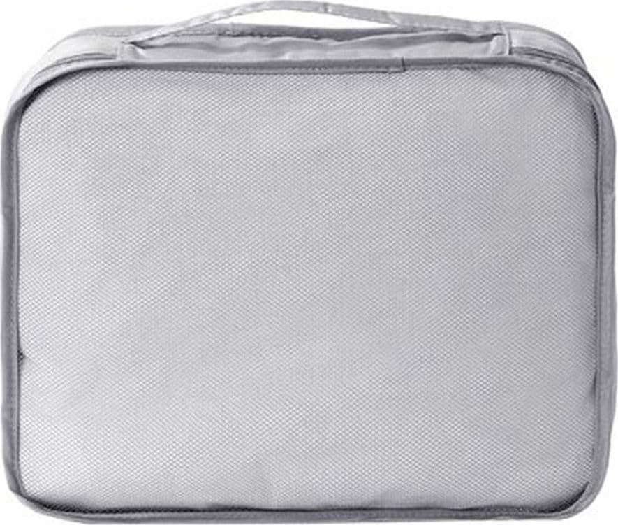 ORGANIZER VIAGGIO ORGANIZZA VALIGIA BAGAGLI BORSA PER VESTITI 30X28X12CM GRIGIA 87719