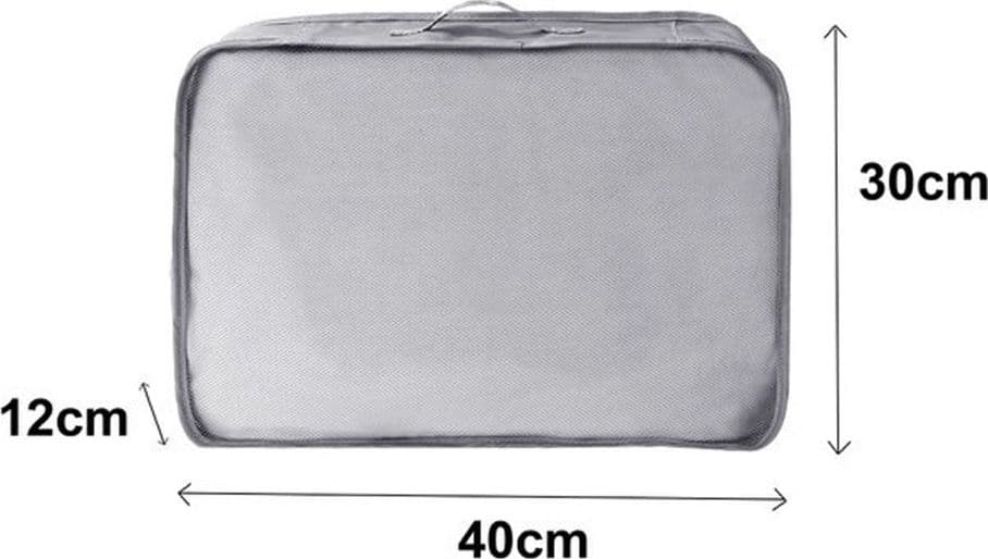 ORGANIZER VIAGGIO ORGANIZZA VALIGIA BAGAGLI BORSA PER VESTITI 40X30X12CM GRIGIA 87720 in Organizer per valigie Trade Shop italia - Napoli, commercioVirtuoso.it