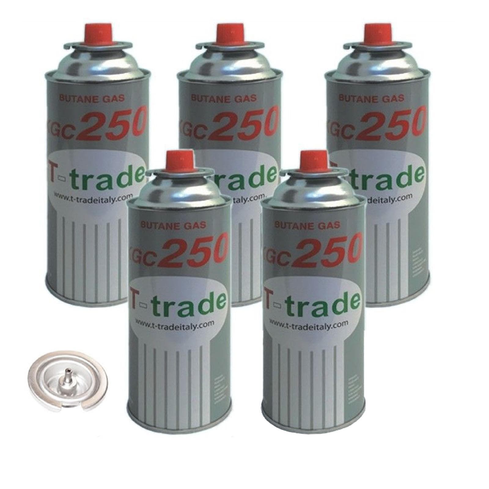 Pz 5 bomboletta bombolette bombola cartuccia gas per fornelli campeggio 250 gr - 2