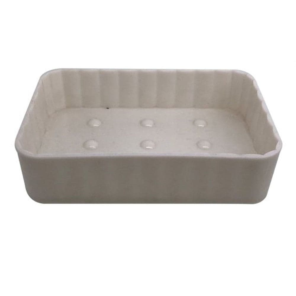 Porta Sapone Supporto Saponetta Da Bagno Rettangolare Rigato Accessorio Arredo 79188