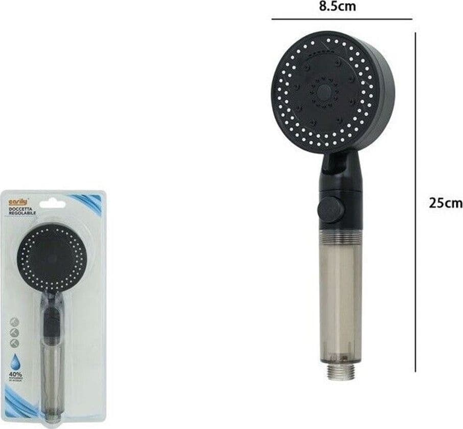 DOCCETTA MULTIGETTO SOFFIONE DOCCIA FILTRATO BAGNO CON PULSANTE MODERNO FILTRO 87527 in Telefoni doccia Trade Shop italia - Napoli, commercioVirtuoso.it