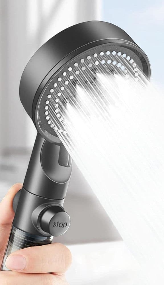 DOCCETTA MULTIGETTO SOFFIONE DOCCIA FILTRATO BAGNO PULSANTE MODERNO FILTRO GRIGIO 87528 in Telefoni doccia Trade Shop italia - Napoli, commercioVirtuoso.it