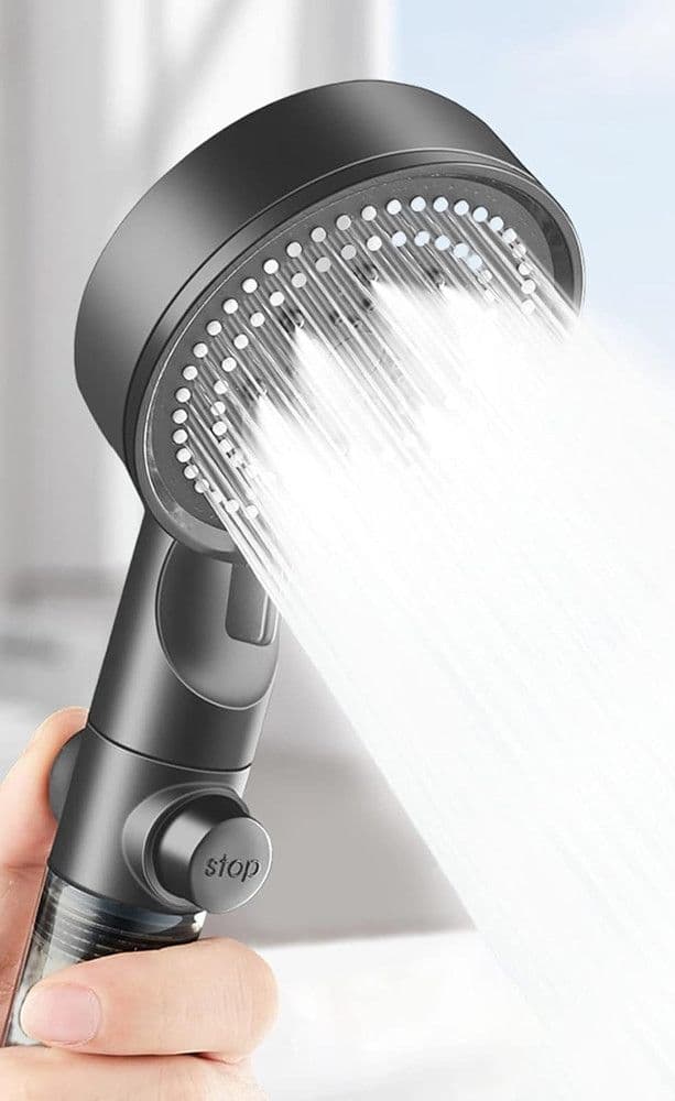 DOCCETTA MULTIGETTO SOFFIONE DOCCIA FILTRATO BAGNO PULSANTE MODERNO FILTRO GRIGIO 87528 in Telefoni doccia Trade Shop italia - Napoli, commercioVirtuoso.it