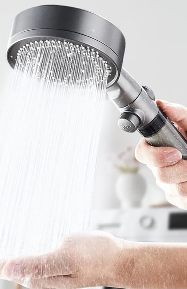 DOCCETTA MULTIGETTO SOFFIONE DOCCIA FILTRATO BAGNO PULSANTE MODERNO FILTRO GRIGIO 87528 in Telefoni doccia Trade Shop italia - Napoli, commercioVirtuoso.it