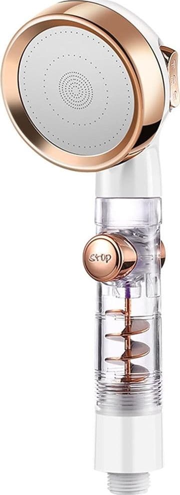 DOCCETTA DOCCIA BAGNO SOFFIONE CON PULSANTE STOP MULTIGETTO VENTOLA A SPIRALE 87532 in Telefoni doccia Trade Shop italia - Napoli, commercioVirtuoso.it