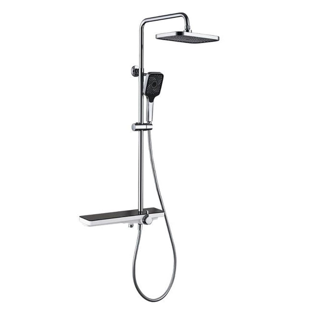 SET SALISCENDI COLONNA DOCCIA CON MISCELATORE RUBINETTO SOFFIONE DOCCETTA 87349 - 2
