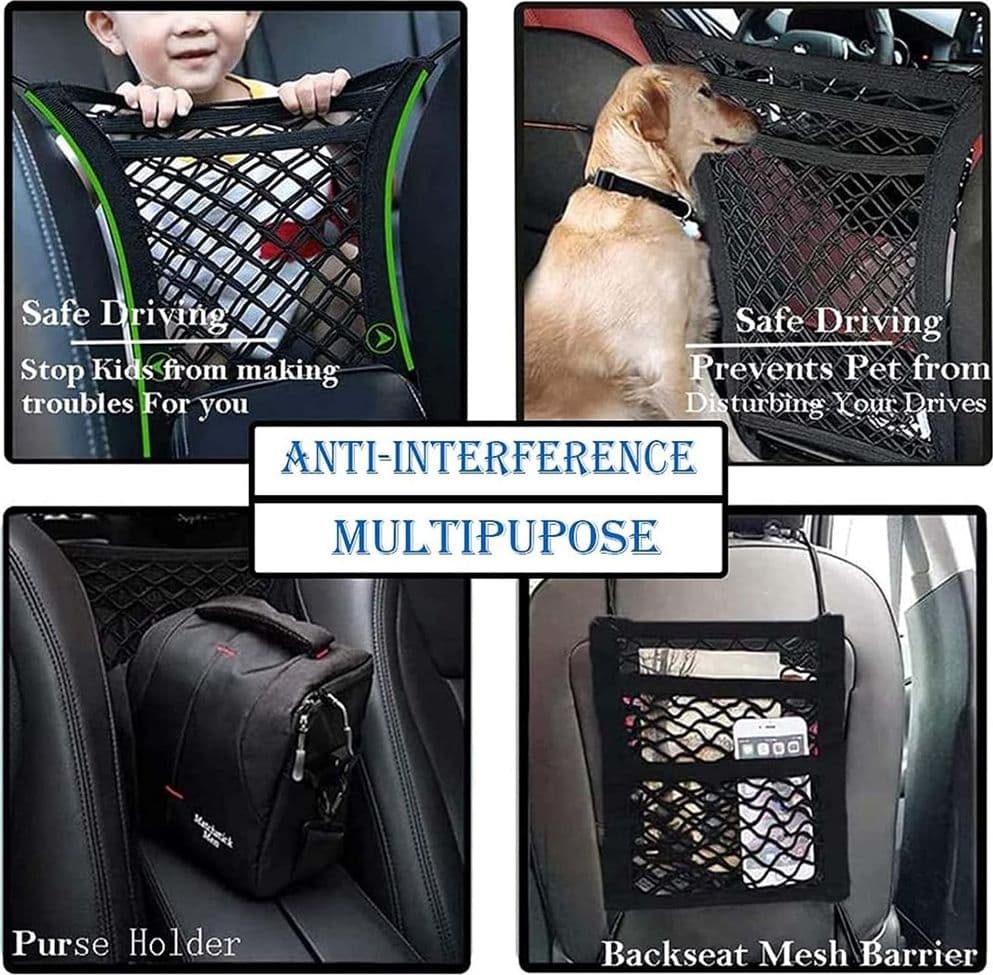 ORGANIZZATORE A RETE PER AUTO A 3 STRATI PER CANI TRA SEDILI POSTERIORI ORGANIZER in Reti Trade Shop italia - Napoli, commercioVirtuoso.it