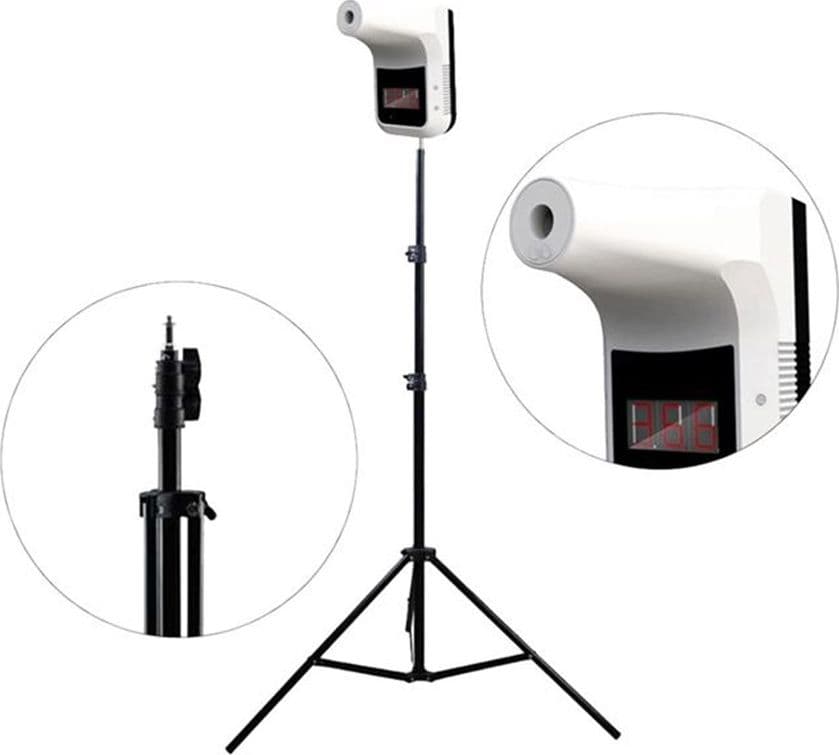 TERMOMETRO A INFRAROSSI DA PARETE CON TREPPIEDE CAVALLETTO DISPLAY DIGITALE GP-100 in Termometri da carne Trade Shop italia - Napoli, commercioVirtuoso.it