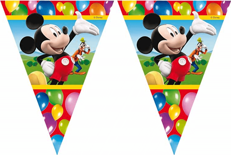 1 FESTONE BANDIERINE TEMA TOPOLINO 3MT***