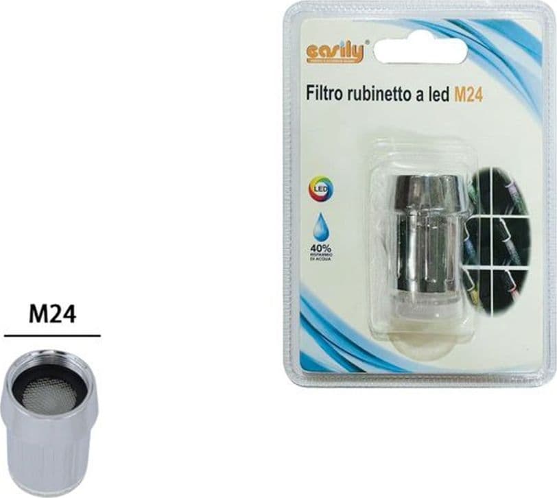 FILTRO RUBINETTO A LED RGB COLORATO M24 AERATORE RISPARMIO ACQUA CUCINA BAGNO 79909 in Aeratori Trade Shop italia - Napoli, commercioVirtuoso.it