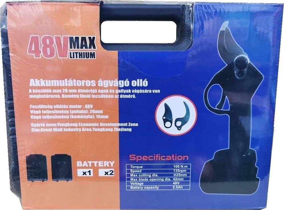 CESOIA ELETTRICA FORBICE 2 BATTERIE DA 48V TRINCIA RAMI PROFESSIONALE SENZA FILI in Forbici e cesoie per potatura Trade Shop italia - Napoli, commercioVirtuoso.it