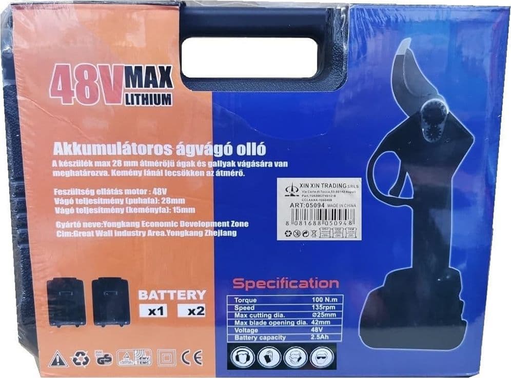 CESOIA ELETTRICA FORBICE 2 BATTERIE DA 48V TRINCIA RAMI PROFESSIONALE SENZA FILI in Forbici e cesoie per potatura Trade Shop italia - Napoli, commercioVirtuoso.it