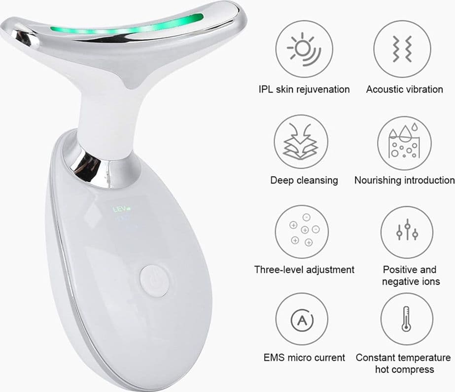 MASSAGGIATORE VISO COLLO FRONTE DISPOSITIVO FACCIALE RICARICABILE 3 MODALITÀ USB in Apparecchi per tonificare e per pulizia viso Trade Shop italia - Napoli, commercioVirtuoso.it