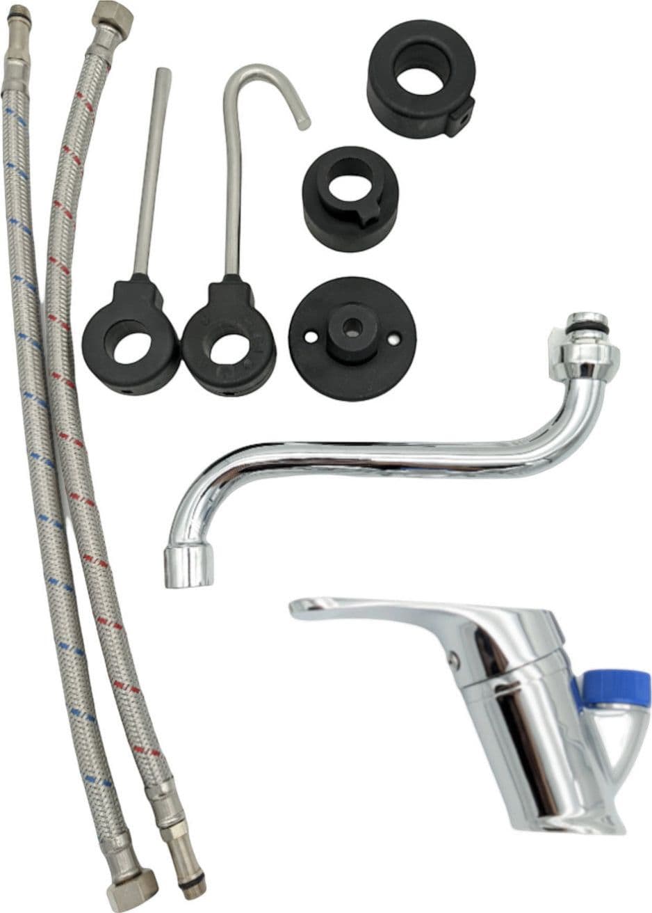 Miscelatore per cucina industriale professionale completo in ottone in Rubinetti per lavelli da cucina BagnoClic.it - Pregnana Milanese, commercioVirtuoso.it
