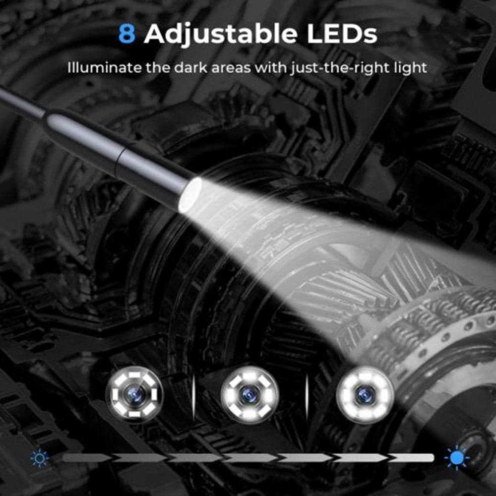 TELECAMERA ENDOSCOPICA ISPEZIONE CAVO 5MT IMMAGINE 1080P BATTERIA 2600MAH 8 LED in Telecamere di ispezione Trade Shop italia - Napoli, commercioVirtuoso.it