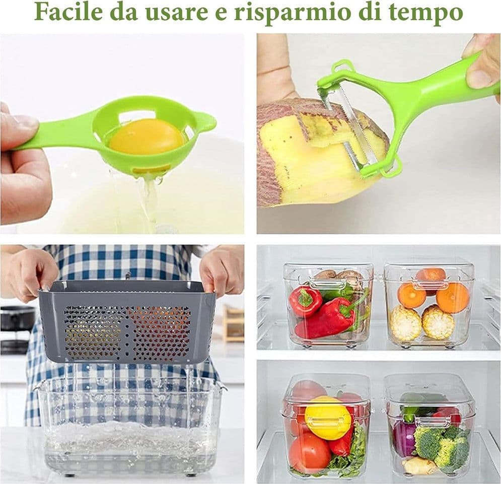 TAGLIA VERDURE MULTIFUNZIONE MANDOLINA MANUALE INOX AFFETTATRICE AFFETTATUTTO in Affettaverdure e mandolini da cucina Trade Shop italia - Napoli, commercioVirtuoso.it