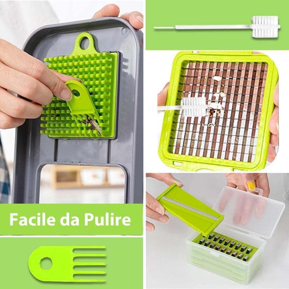 TAGLIA VERDURE MULTIFUNZIONE MANDOLINA MANUALE INOX AFFETTATRICE AFFETTATUTTO in Affettaverdure e mandolini da cucina Trade Shop italia - Napoli, commercioVirtuoso.it