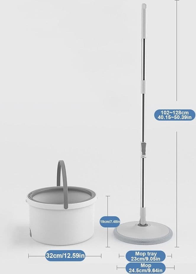 SET SCOPA SECCHIO IGIENICO MANI LIBERE SISTEMA PULIZIA PAVIMENTI CAPACITÀ 2,5 LT in Mop bagnato e asciutto Trade Shop italia - Napoli, commercioVirtuoso.it