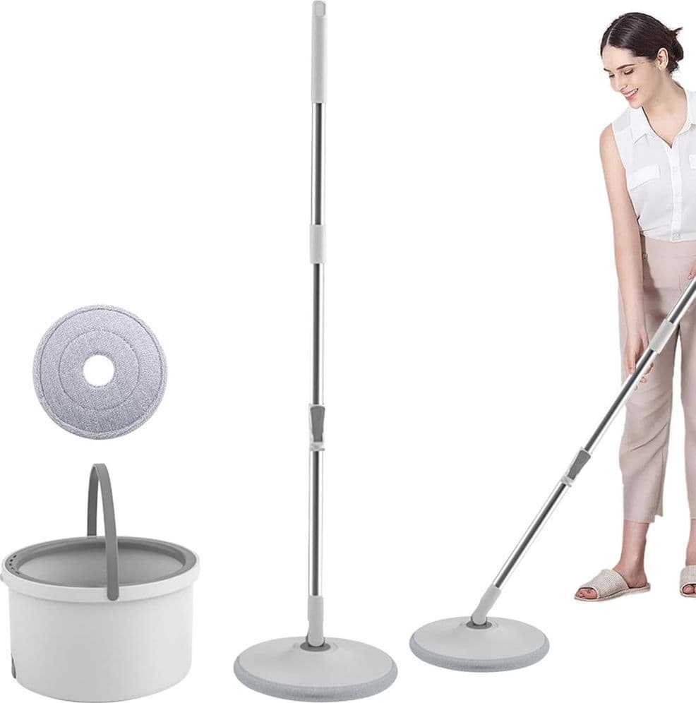 SET SCOPA SECCHIO IGIENICO MANI LIBERE SISTEMA PULIZIA PAVIMENTI CAPACITÀ 2,5 LT in Mop bagnato e asciutto Trade Shop italia - Napoli, commercioVirtuoso.it