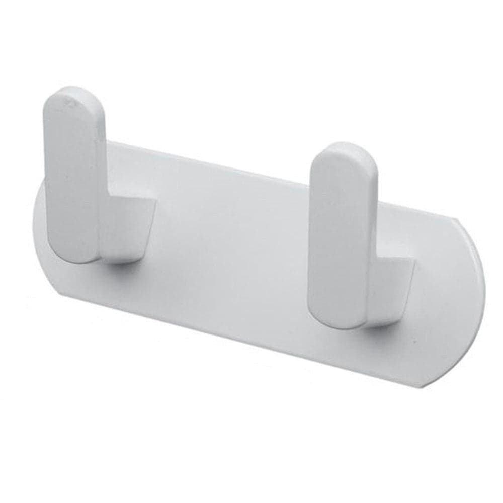 Appendiabiti Con 2 Ganci Appendino Portasciugamano Bagno Casa Cucina Bianco 59741