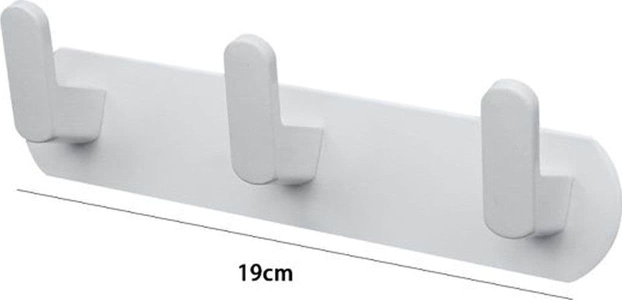 APPENDIABITI CON 3 GANCI APPENDINO PORTASCIUGAMANO DA BAGNO CASA CUCINA BIANCO 59742 in Ganci portasciugamani Trade Shop italia - Napoli, commercioVirtuoso.it