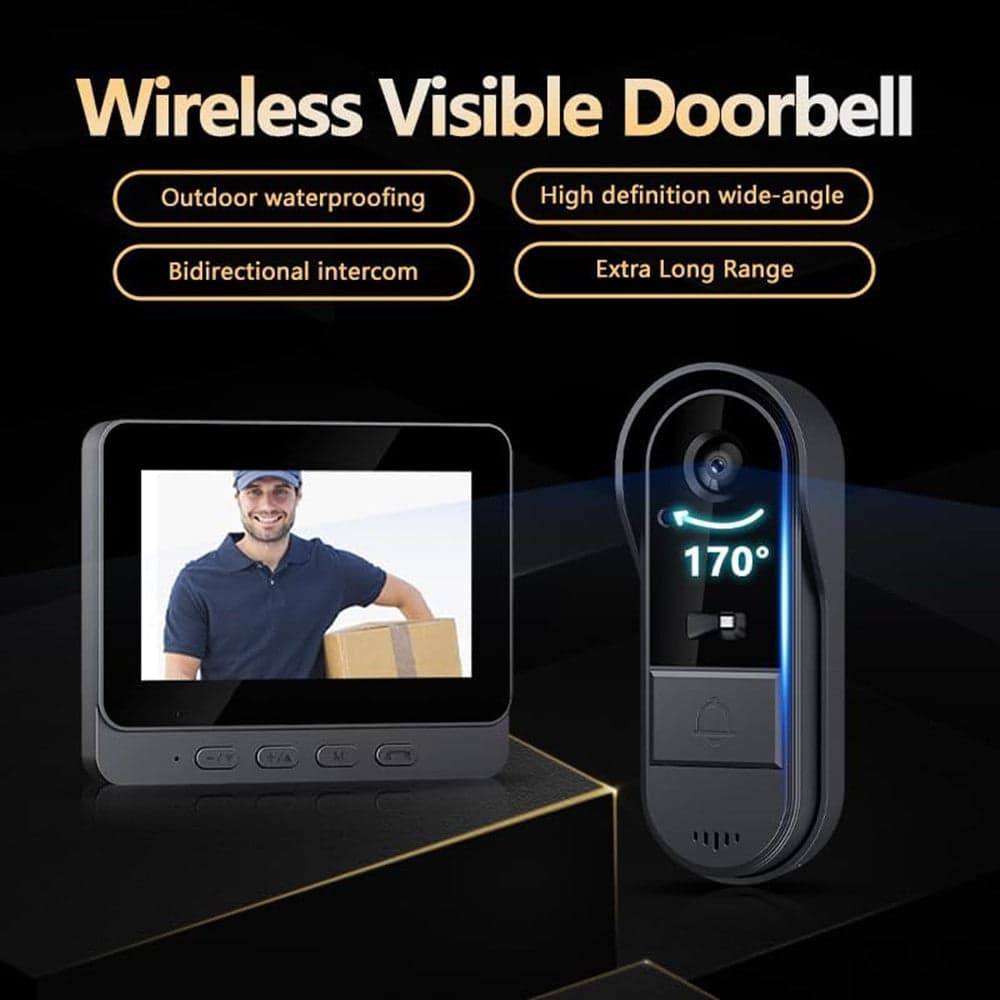 VIDEOCITOFONO CAMPANELLO SENZA FILI DA ESTERNO IMPERMEABILE IP67 SCHERMO IPS 4,3'' in Citofoni Trade Shop italia - Napoli, commercioVirtuoso.it