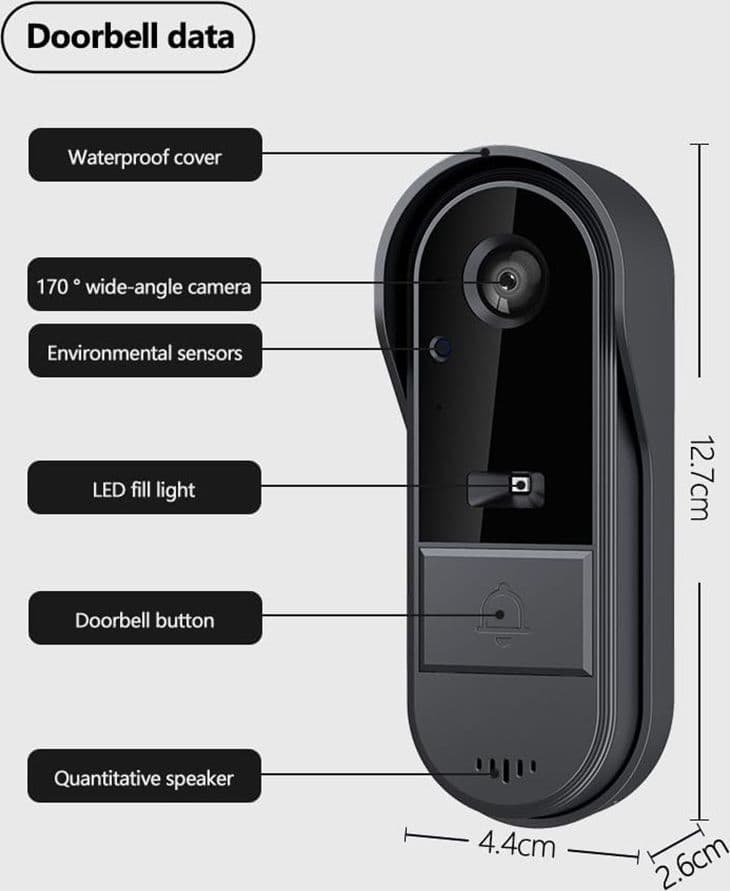VIDEOCITOFONO CAMPANELLO SENZA FILI DA ESTERNO IMPERMEABILE IP67 SCHERMO IPS 4,3'' in Citofoni Trade Shop italia - Napoli, commercioVirtuoso.it