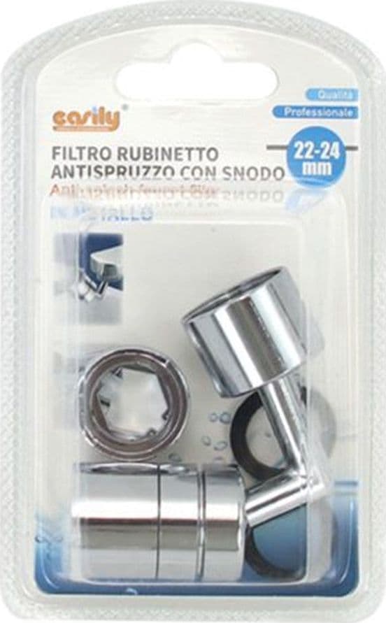 FILTRO RUBINETTO ANTISPRUZZO CON SNODO IN METALLO ROMPIGETTO AERATORE 22-24MM 87979 in Aeratori Trade Shop italia - Napoli, commercioVirtuoso.it
