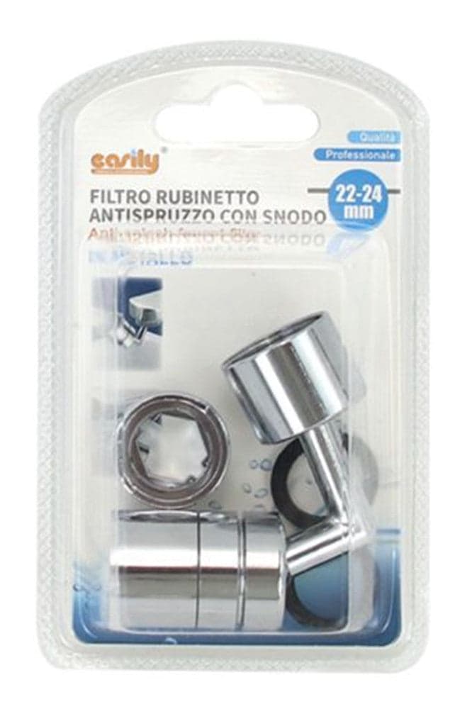 FILTRO RUBINETTO ANTISPRUZZO CON SNODO IN METALLO ROMPIGETTO AERATORE 22-24MM 87979 in Aeratori Trade Shop italia - Napoli, commercioVirtuoso.it