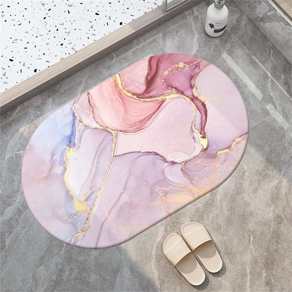 TAPPETO TAPPETINO ANTISCIVOLO DA BAGNO DOCCIA OVALE MORBIDO ASSORBENTE 38X58CM 87225 in Tappetini per il bagno Trade Shop italia - Napoli, commercioVirtuoso.it