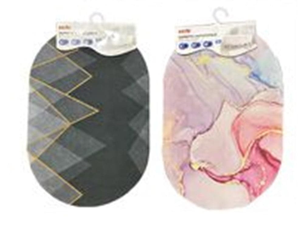 TAPPETO TAPPETINO ANTISCIVOLO DA BAGNO DOCCIA OVALE MORBIDO ASSORBENTE 38X58CM 87225 in Tappetini per il bagno Trade Shop italia - Napoli, commercioVirtuoso.it