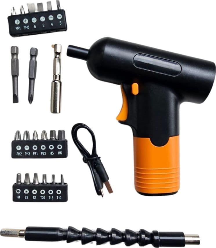 AVVITATORE MINI CACCIAVITE ELETTRICO BATTERIA RICARICABILE 21 PZ CAVO USB in Trapani avvitatori Trade Shop italia - Napoli, commercioVirtuoso.it