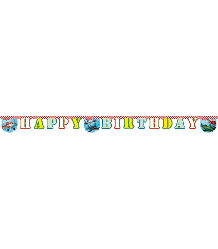 1 FESTONE HAPPY BIRTHDAY TEMA PLANES 1,90MT