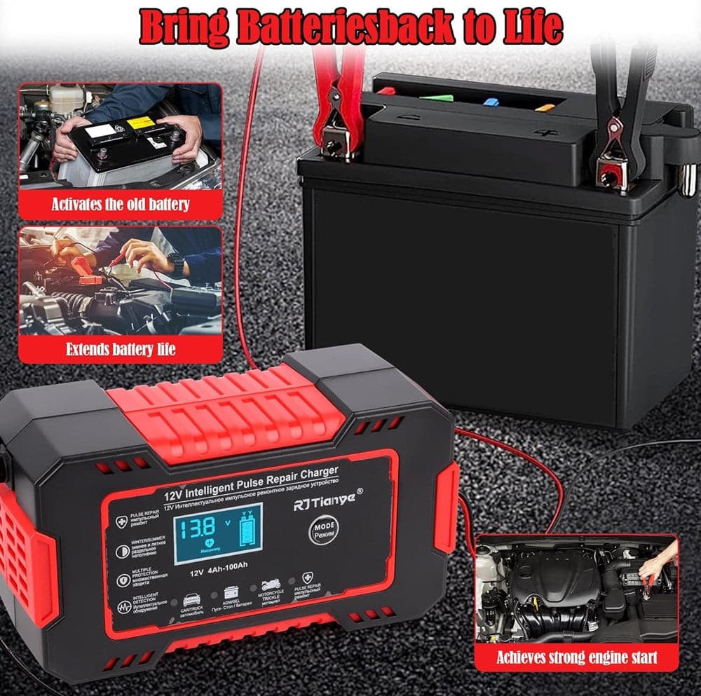 CARICABATTERIE AUTO 6A 12V MANTENITORE BATTERIA COMPENSAZIONE TEMPERATURA MOTO TOSAERBA BARCA in Caricabatterie Trade Shop italia - Napoli, commercioVirtuoso.it