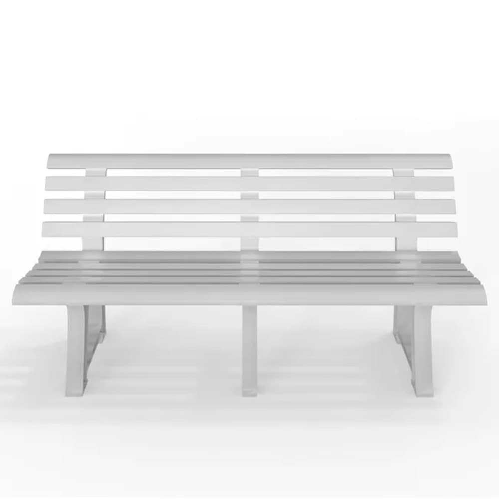 PANCHINA DA GIARDINO PANCA IN RESINA DA 3 POSTI COLORE BIANCO 145X49X74 CM 020363 in Panche Trade Shop italia - Napoli, commercioVirtuoso.it
