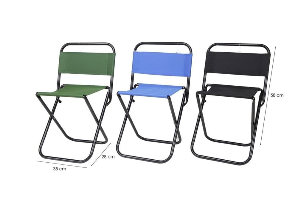 SET 3PZ SEDIA PIEGHEVOLE DA PESCA CAMPEGGIO SGABELLO RESISTENTE SPIAGGIA PICNIC 023247 in Sedie Trade Shop italia - Napoli, commercioVirtuoso.it