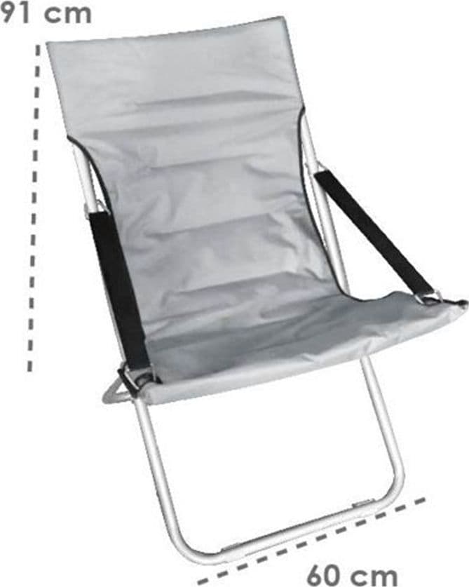 SEDIA CANAPONE IN POLIESTERE GRIGIO IMBOTTITA PIEGHEVOLE SDRAIO GIARDINO VERANDA 281027 in Lettini Trade Shop italia - Napoli, commercioVirtuoso.it