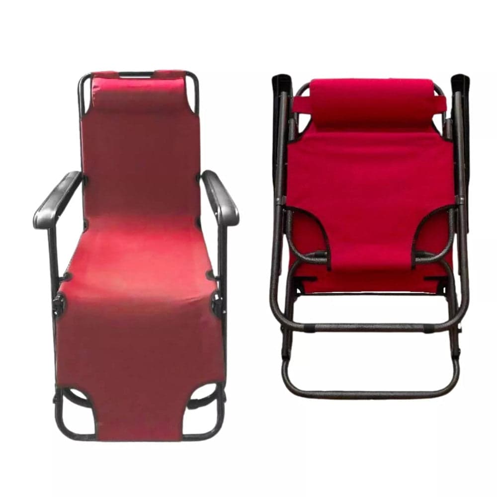 SDRAIO SEDIA LETTINO ROSSO RELAX PRENDISOLE DA SPIAGGIA GIARDINO PIEGHEVOLE 285002 in Lettini Trade Shop italia - Napoli, commercioVirtuoso.it