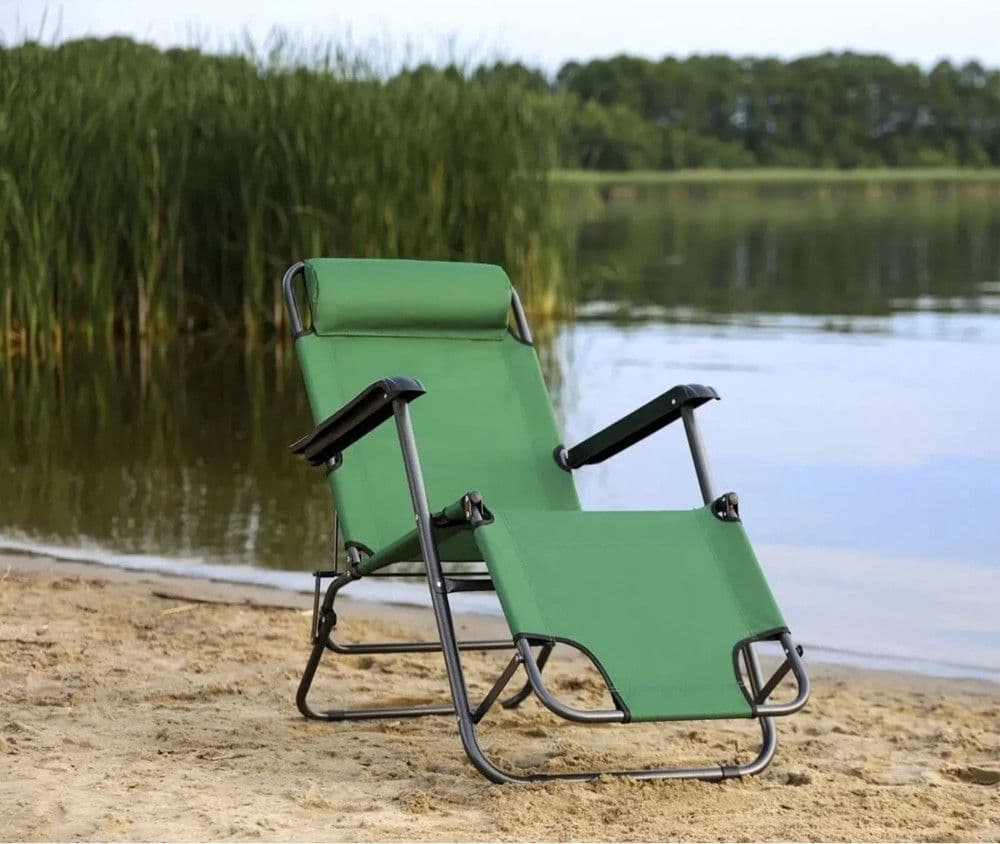 SDRAIO SEDIA VERDE LETTINO RELAX PRENDISOLE DA SPIAGGIA GIARDINO PIEGHEVOLE 285009 in Lettini Trade Shop italia - Napoli, commercioVirtuoso.it
