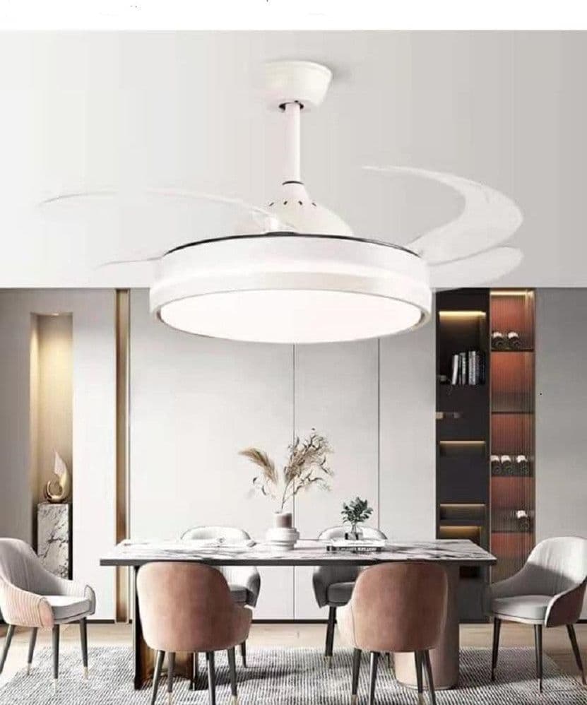 LUCE DECORATIVA VENTILATORE SOFFITTO LUCE LED 6000K 4000K 3000K 400CM 72W CON 3 PALE in Ventilatori da soffitto con lampada Trade Shop italia - Napoli, commercioVirtuoso.it