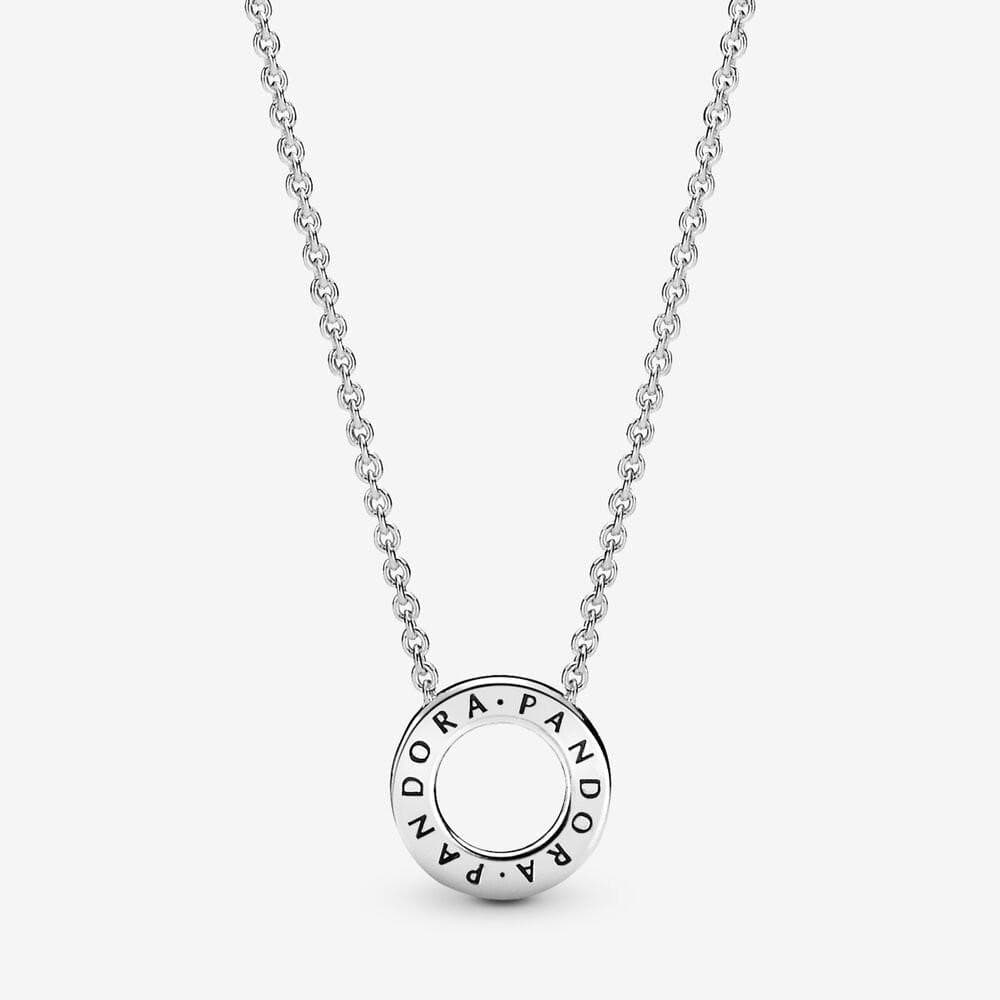 Pandora Collana con cerchio, pavé e logo in Collane Alba Gioielli - Casoria, commercioVirtuoso.it