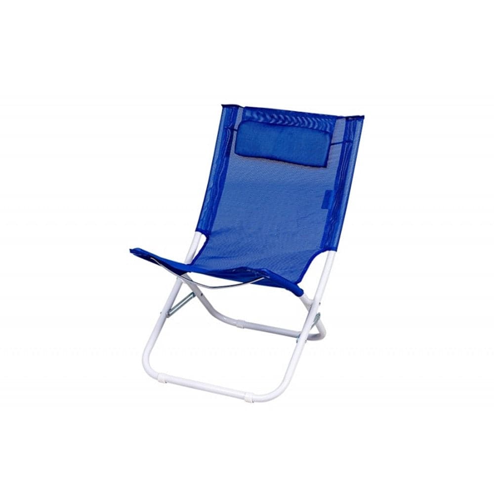 SPIAGGINA CON CUSCINO PER TESTIERA BLU TEXTILENE 57X47X95CM PIEGHEVOLE PORTATILE 281032 in Lettini Trade Shop italia - Napoli, commercioVirtuoso.it