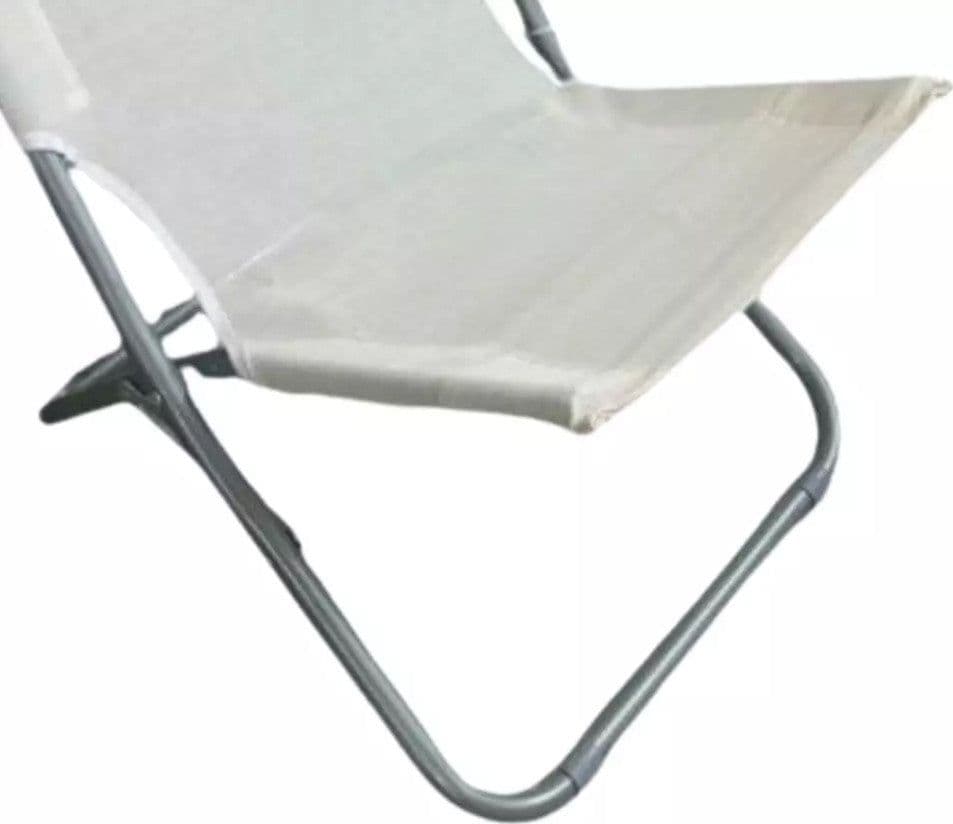 SPIAGGINA IN TEXTILENE CREMA PIEGHEVOLE SEDIA PER MARE CAMPEGGIO 57X47X72CM 281051 in Sedie Trade Shop italia - Napoli, commercioVirtuoso.it