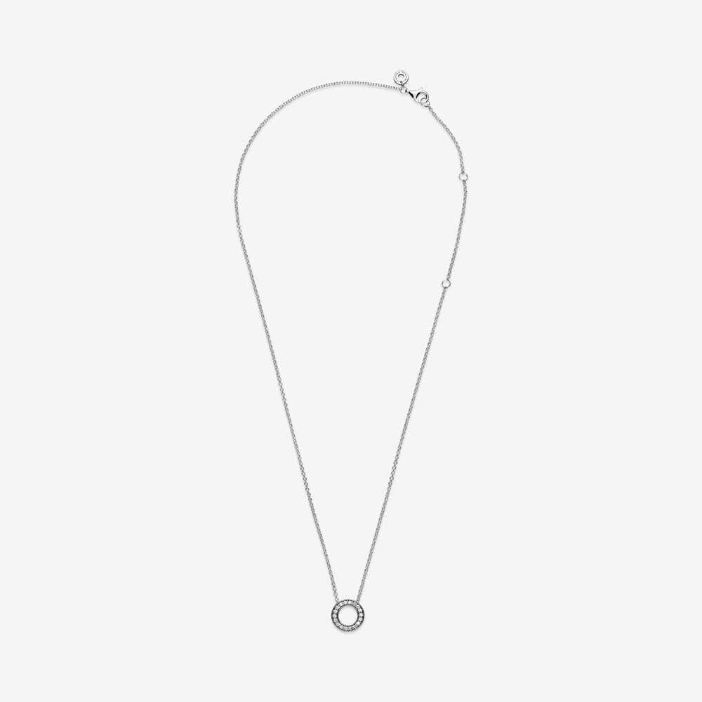 Pandora Collana con cerchio, pavé e logo in Collane Alba Gioielli - Casoria, commercioVirtuoso.it