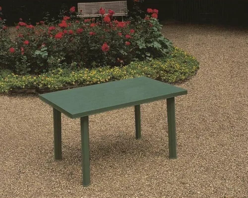 TAVOLO RETTANGOLARE DA GIARDINO ESTERNO VELO VERDE 126X76X72CM RESISTENTE 023447 in Tavoli standard Trade Shop italia - Napoli, commercioVirtuoso.it