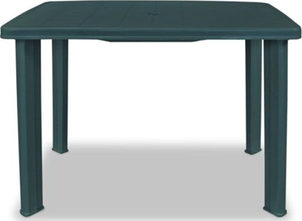 TAVOLO DA GIARDINO VERDE ESTERNO RESISTENTE 101X68XH72CM CON FORO OMBRELLONE 023738 in Tavoli standard Trade Shop italia - Napoli, commercioVirtuoso.it