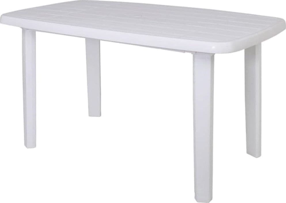 TAVOLO DESIGN OVALE BIANCO FARO IN POLIPROPILENE RESISTENTE 137 X 85 X 72 CM 008943 in Tavoli standard Trade Shop italia - Napoli, commercioVirtuoso.it